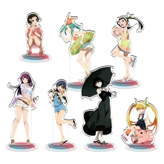 7 Styles Bakemonogatari Cartoon Acrylic Anime Standing Plate