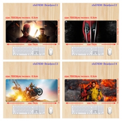 （70*30*0.3CM）9 Styles Deadpool & Wolverine Cartoon Anime Mouse Pad