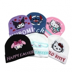 12 Styles Sanrio Lilo & Stitch Cartoon Pattern Cap Anime Knitted Hat