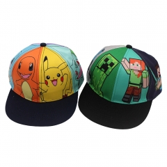 2 Styles Pokemon Minecraft Cartoon Hat Anime Baseball Cap