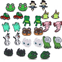 4 Styles Animal Frog Cartoon Cute Alloy Earring Fashion Girls Earring