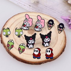 6 Styles Sanrio Kuromi Cartoon Cute Alloy Earring Fashion Girls Earring