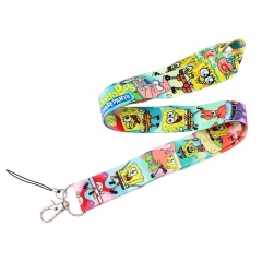 3 Styles SpongeBob SquarePants Cartoon Anime Phone Strap Lanyard