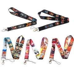 8 Styles one piece Cartoon Anime Phone Strap Lanyard