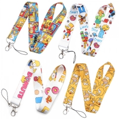 4 Styles The Simpsons Cartoon Anime Phone Strap Lanyard