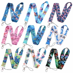 10 Styles Lilo & Stitch Cartoon Anime Phone Strap Lanyard