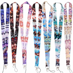 16 Styles Genshin Impact Cartoon Anime Phone Strap Lanyard