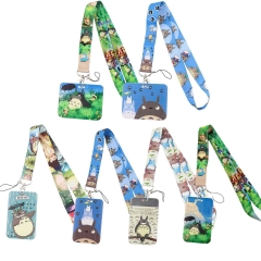 9 Styles My Neighbor Totoro Cartoon Pattern Phone Strap Lanyard Anime Card Holder Bag