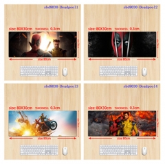 （80*30*0.3CM）9 Styles  Deadpool & Wolverine Cartoon Anime Mouse Pad