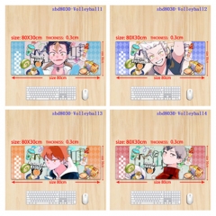 （80*30*0.3CM）7 Styles Haikyuu Cartoon Anime Mouse Pad