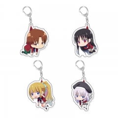 4 Styles Classroom of the Elite Cartoon Acrylic Anime Keychain