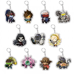 23 Styles Overwatch Cartoon Acrylic Anime Keychain