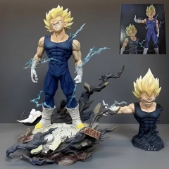 23cm Dragon Ball Z HB Majin Vegeta Anime PVC Figure Replace Head Figurine