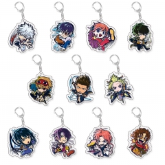 11 Styles Gintama Cartoon Acrylic Anime Keychain