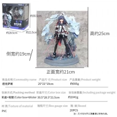 25cm Arknights Texas Cartoon PVC Anime Figure Toy