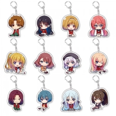 12 Styles Classroom of the Elite Cartoon Acrylic Anime Keychain