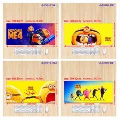 （90*40*0.3CM）7 Styles Despicable Me Cartoon Anime Mouse Pad