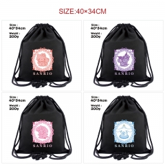 14 Styles Sanrio Cartoon Canvas Anime Drawstring Bag