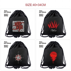 10 Styles K-POP Stray Kids Cartoon Anime Drawstring Bag