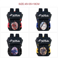 9 Styles Heaven Official's Blessing Cartoon Pattern Anime Backpack Bag With USB Charging Cable