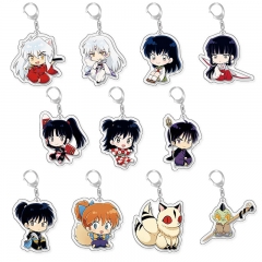 17 Styles Inuyasha Cartoon Acrylic Anime Keychain