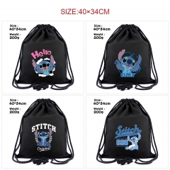 11 Styles Lilo & Stitch Cartoon Canvas Anime Drawstring Bag