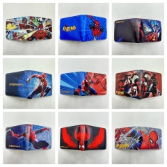 9 Styles Spider Man Cartoon PU Purse Anime Wallet