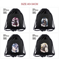 11 Styles Honkai: Star Rail Cartoon Canvas Anime Drawstring Bag