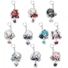 10 Styles Wuthering Waves Cartoon Acrylic Anime Keychain