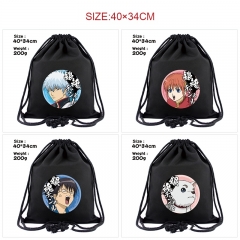 11 Styles Gintama Cartoon Canvas Anime Drawstring Bag