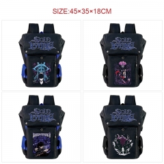 9 Styles Solo Leveling Cartoon Pattern Anime Backpack Bag With USB Charging Cable