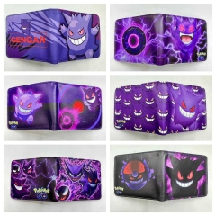 6 Styles Pokemon Cartoon PU Purse Anime Wallet