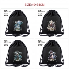 14 Styles Zenless Zone Zero Cartoon Canvas Anime Drawstring Bag