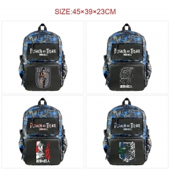 7 Styles Attack on Titan/Shingeki No Kyojin Cartoon Anime Camouflage Nylon Backpack Bag