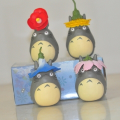 4pcs/set My Neighbor Totoro Cartoon Anime PVC Figures