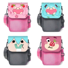 7 Styles Hatsune Miku Lotso Cartoon Anime Crossbody Bag