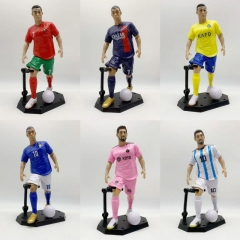 6pcs/set 18cm Football star Cartoon Anime PVC Figure