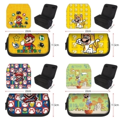 6 Styles Super Mario Bro Cartoon Zipper Anime Pencil Bag