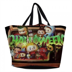 Labubu The Nightmare Before Christmas Cartoon Shopping Anime Tote Bag