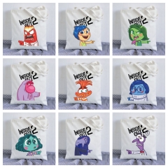 9 Styles Inside Out Cartoon Anime Canvas Shopping Bag