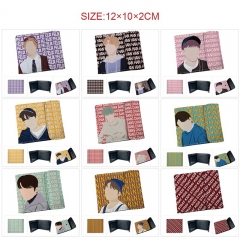 9 Styles K-POP Stray Kids Cartoon PU Purse Anime Short Wallet