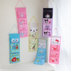 6 Styles 54*20CM Sanrio My Melody Kuromi Cinnamoroll Anime Door Organiser Hanging Bag