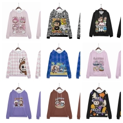 9 Styles Labubu Cartoon Anime Hooded Hoodie