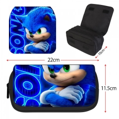 2 Styles Sonic the Hedgehog Cartoon Anime Pencil Bag