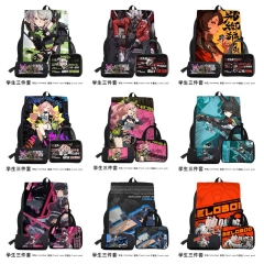 10 Styles Zenless Zone Zero Cartoon Anime Backpack+Shoulder Bag+Pencil Bag(set)