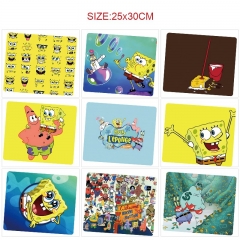 9 Styles 25x30cm SpongeBob SquarePants Cartoon Anime Mouse Pad