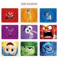 9 Styles 24x20CM Inside Out Cartoon Anime Mouse Pad