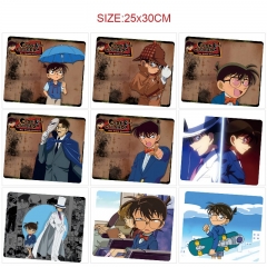 10 Styles 25x30cm Detective Conan Cartoon Anime Mouse Pad