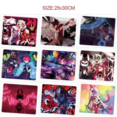 9 Styles 25x30cm Hazbin Hotel Cartoon Anime Mouse Pad