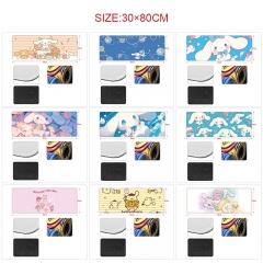 9 Styles 80x30x0.3cm Sanrio Cinnamoroll Cartoon Anime Mouse Pad